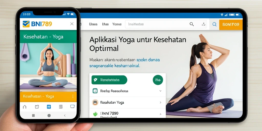 Tampilan antarmuka BNI789 yang bersih dan intuitif untuk sesi yoga.