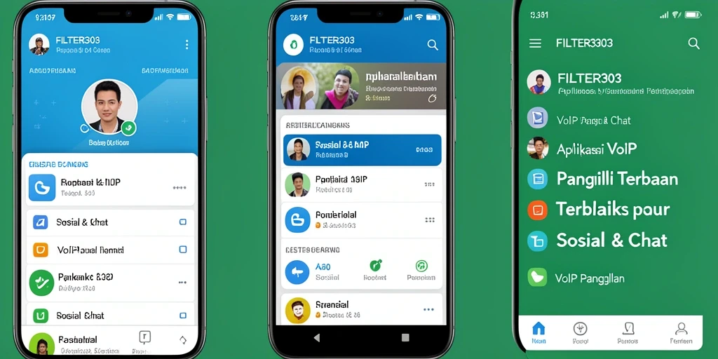 Tampilan antarmuka FILTER303 yang sederhana dan intuitif.