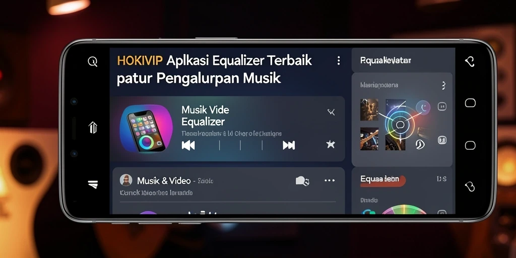 Tampilan antarmuka HOKIVIP dengan pengaturan Equalizer yang intuitif.