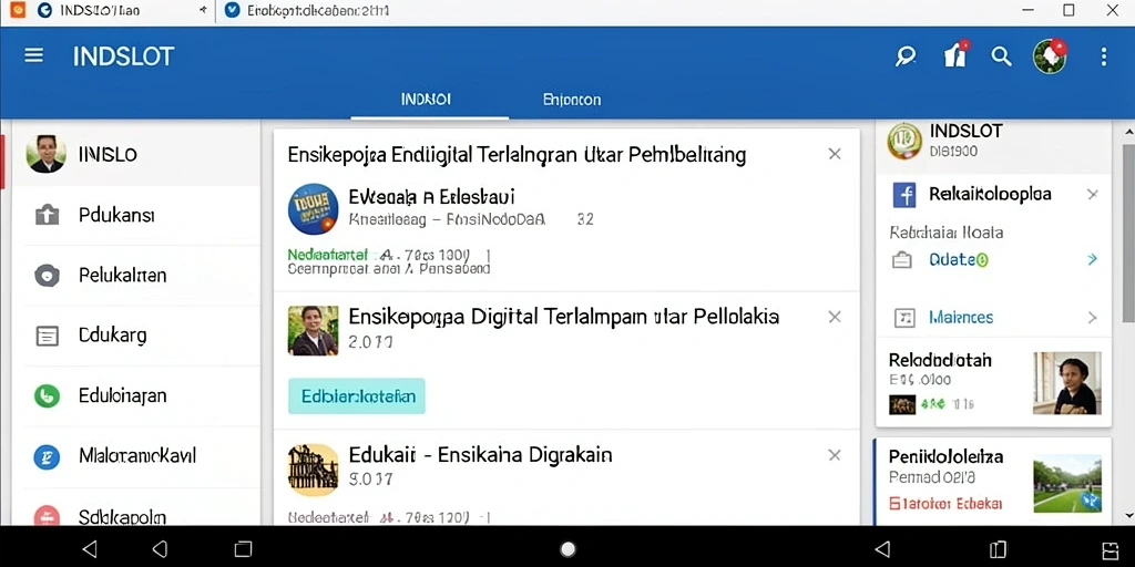 Tampilan antarmuka aplikasi INDSLOT yang menarik dan interaktif.