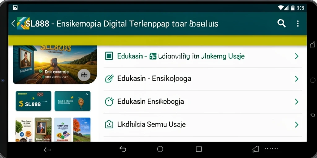 Antarmuka pengguna SL888 yang menarik dan informatif.
