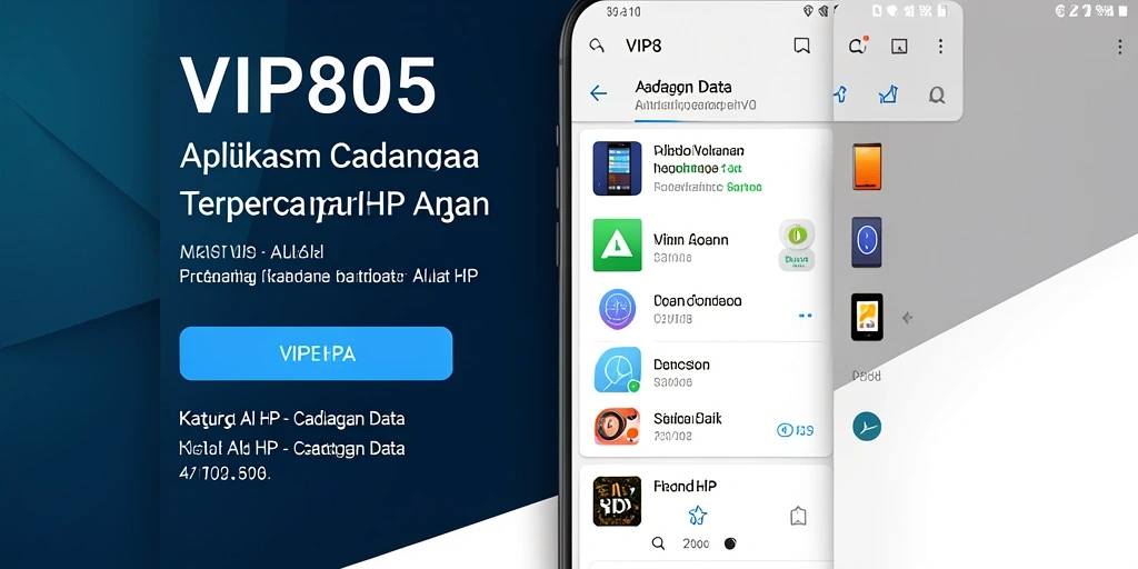 Antarmuka VIP805 yang sederhana untuk cadangan data.